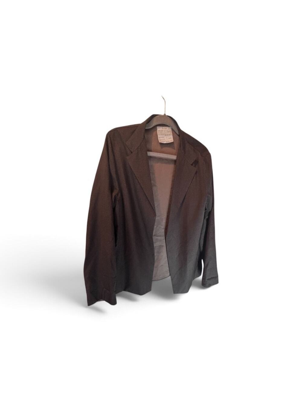 Dusan Men's Made in Italy Wool Silk Blazer Jacket Brown XL